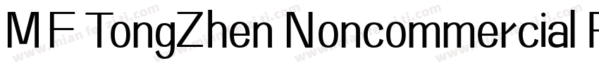 MF TongZhen Noncommercial Regular字体转换